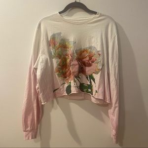 Taylor Swift Lover Long Sleeve Crop Top